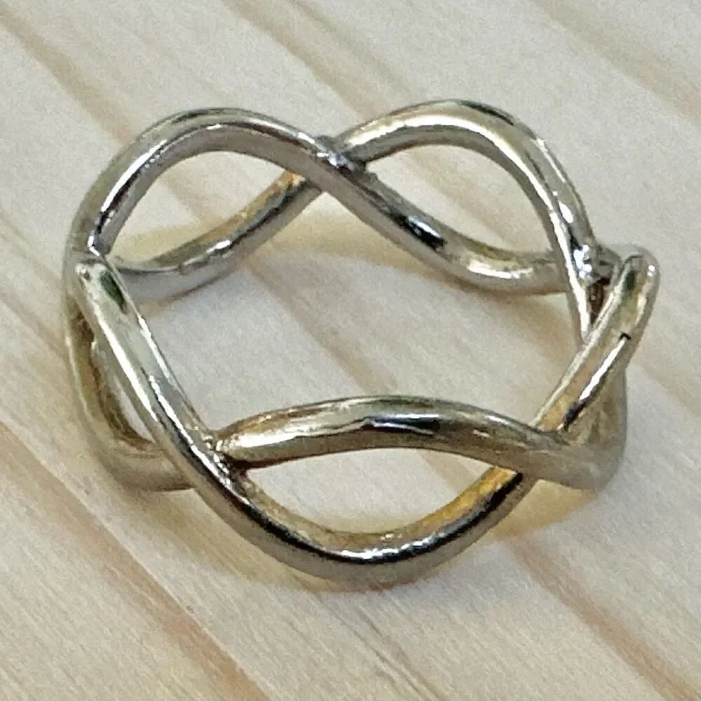 Infinity Twist Band Ring infinity twist